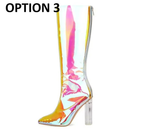 New Sexy Pointed High-heel Knee High Boots CODE: KAR5138