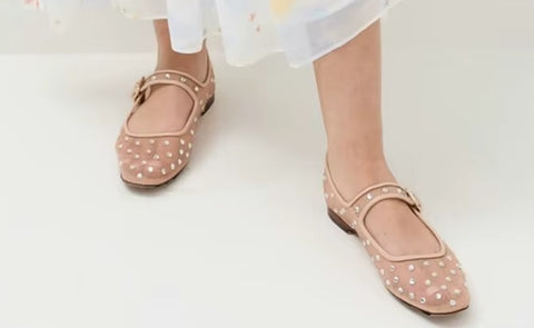 New Mesh Flat Sole Low Heel Commuting Fashionable Shoes CODE: KAR5140