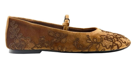 New Retro Floral Buckle Strap Casual Flats CODE: KAR5142