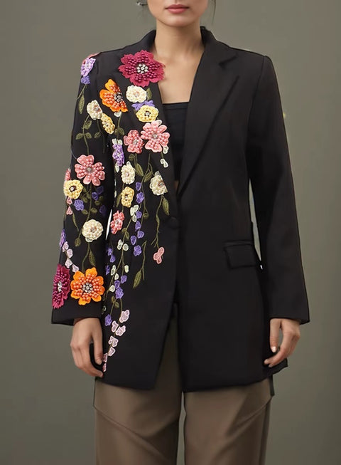 New Design Fashion 2D Flower Versatile Jacket CODE: KAR5148