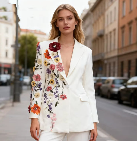 New Design Fashion 2D Flower Versatile Jacket CODE: KAR5148
