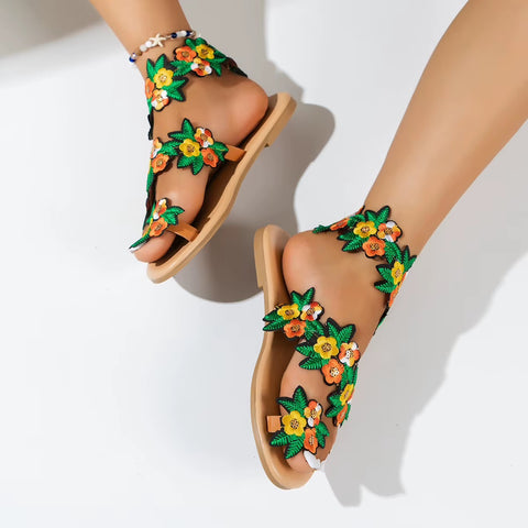 New Flower Butterfly Flat Slipper CODE: KAR5151