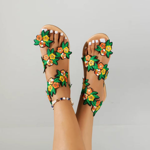 New Flower Butterfly Flat Slipper CODE: KAR5151