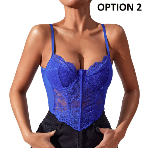 New Semi Transparent Mesh Push Up Tank Top CODE: KAR5152