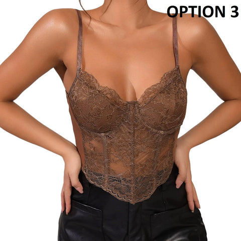 New Semi Transparent Mesh Push Up Tank Top CODE: KAR5152