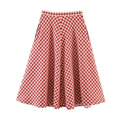 New High Waist Flared Hem Casual Skirt CODE: KAR5155