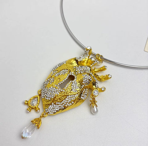 New Unique and Exaggerated Heart Pendant Necklace CODE: KAR5159