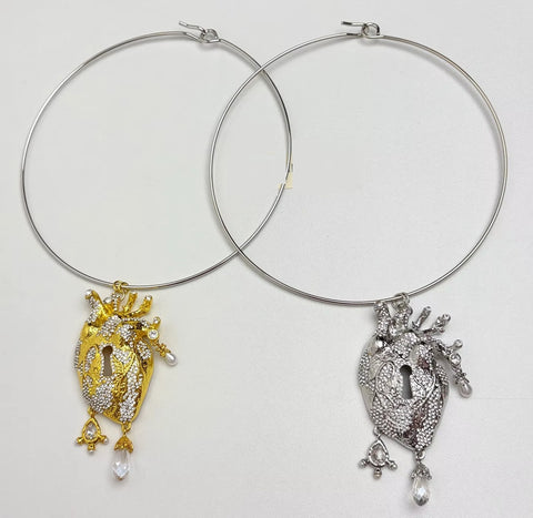 New Unique and Exaggerated Heart Pendant Necklace CODE: KAR5159