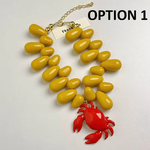 New Advanced Water Drop Beaded Pendant Necklace CODE: KAR5161