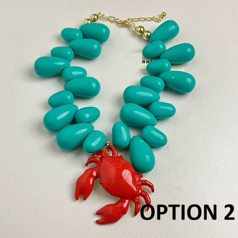 New Advanced Water Drop Beaded Pendant Necklace CODE: KAR5161