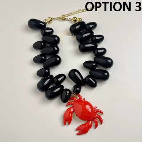New Advanced Water Drop Beaded Pendant Necklace CODE: KAR5161