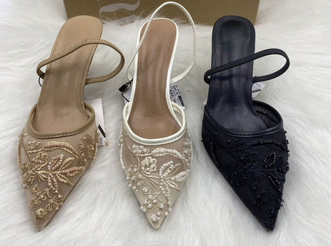 New Pointed Toe Back Strap Fashion Heels CODE: KAR5168