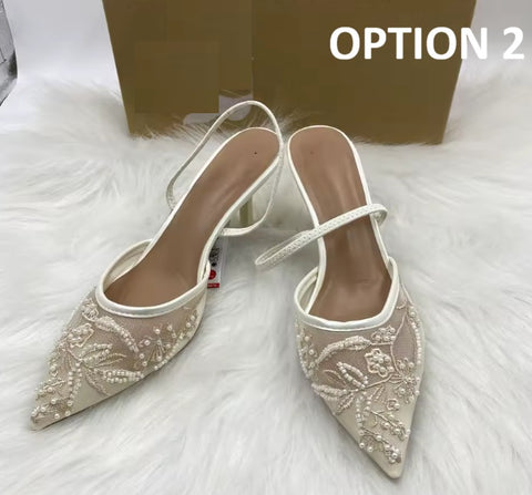 New Pointed Toe Back Strap Fashion Heels CODE: KAR5168