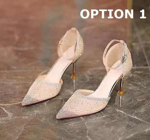 New Style Diamond Luxury Pointed Toe High Heels CODE: KAR5175