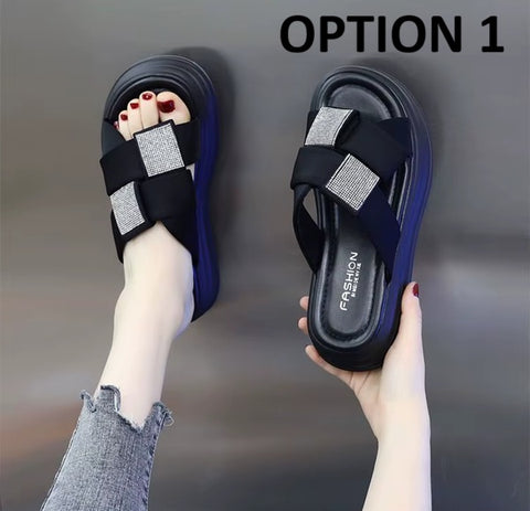 New Soft Bottom Casual Platform Slippers CODE: KAR5176