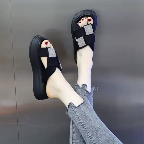 New Soft Bottom Casual Platform Slippers CODE: KAR5176