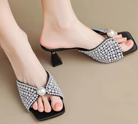 New Fashion Elegant Exposed Toes Versatile Heels CODE: KAR5183