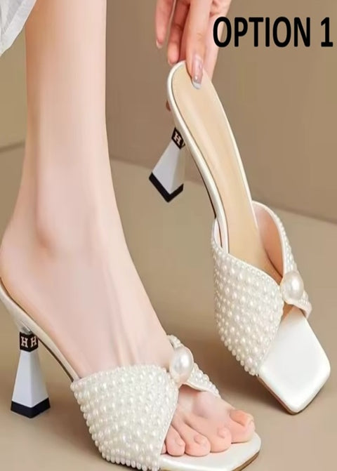 New Fashion Elegant Exposed Toes Versatile Heels CODE: KAR5183