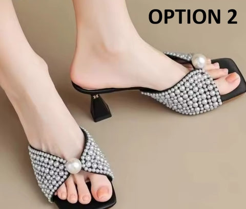 New Fashion Elegant Exposed Toes Versatile Heels CODE: KAR5183