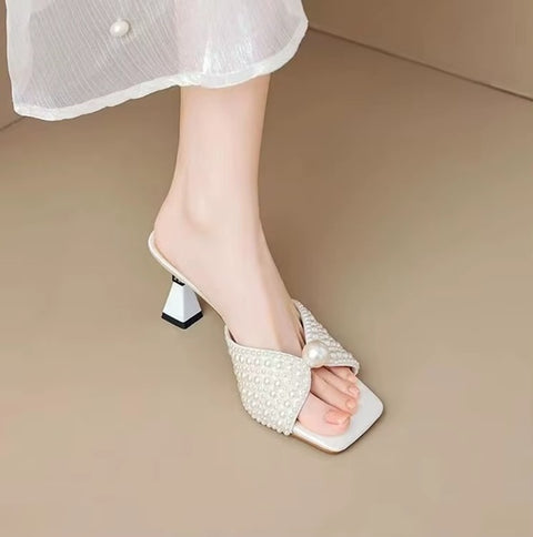 New Fashion Elegant Exposed Toes Versatile Heels CODE: KAR5183