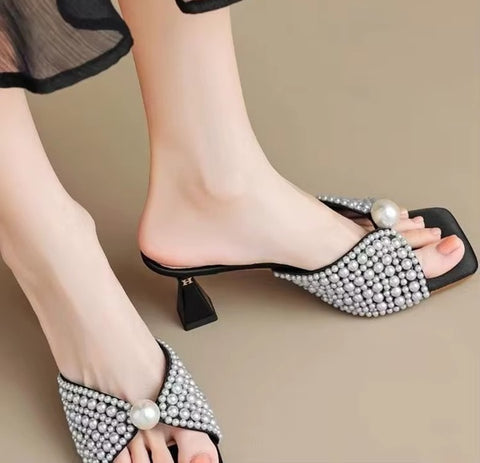 New Fashion Elegant Exposed Toes Versatile Heels CODE: KAR5183