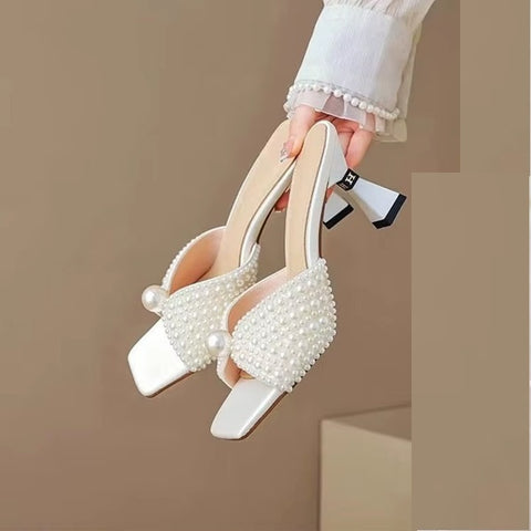 New Fashion Elegant Exposed Toes Versatile Heels CODE: KAR5183