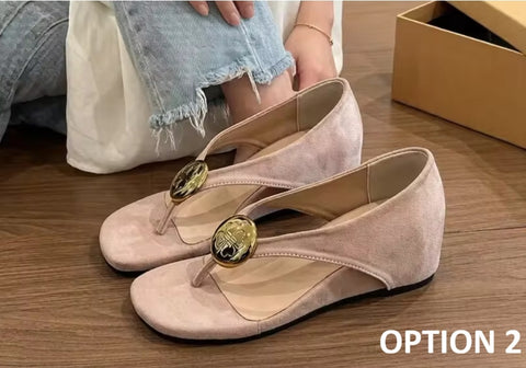 New Open Toe Slides Casual Outerwear Flats CODE: KAR5193