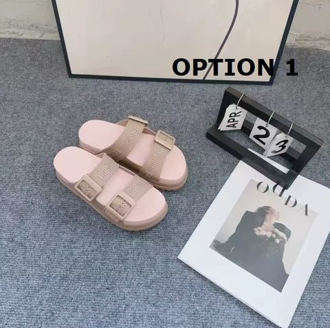New Fashion Crok Buckle Flat Slippers CODE: KAR5207