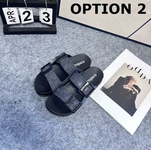 New Fashion Crok Buckle Flat Slippers CODE: KAR5207
