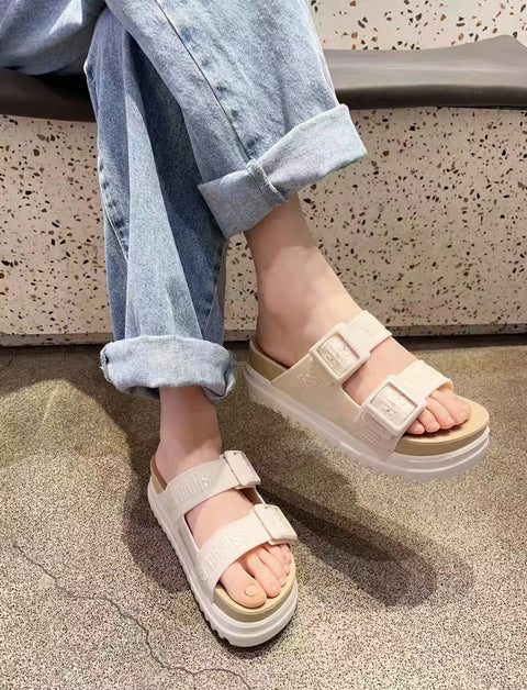 New Fashion Suede Flats Classic Cork Slippers CODE: KAR5208