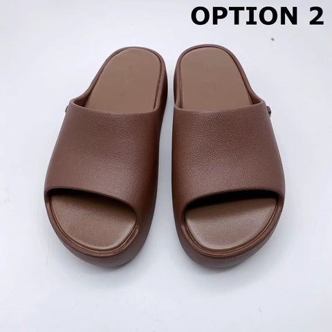 New Fashion Thick Sole Jelly Slide Casual Slippers CODE: KAR5210