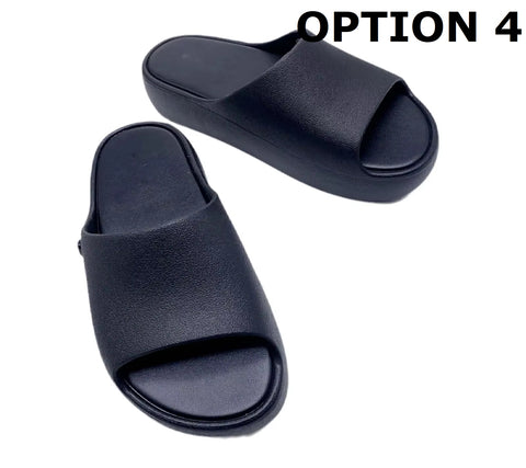 New Fashion Thick Sole Jelly Slide Casual Slippers CODE: KAR5210