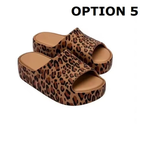 New Fashion Thick Sole Jelly Slide Casual Slippers CODE: KAR5210