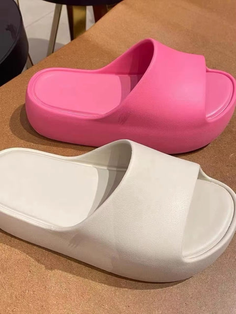New Fashion Thick Sole Jelly Slide Casual Slippers CODE: KAR5210