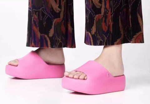 New Fashion Thick Sole Jelly Slide Casual Slippers CODE: KAR5210