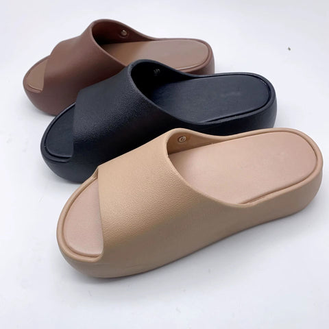 New Fashion Thick Sole Jelly Slide Casual Slippers CODE: KAR5210