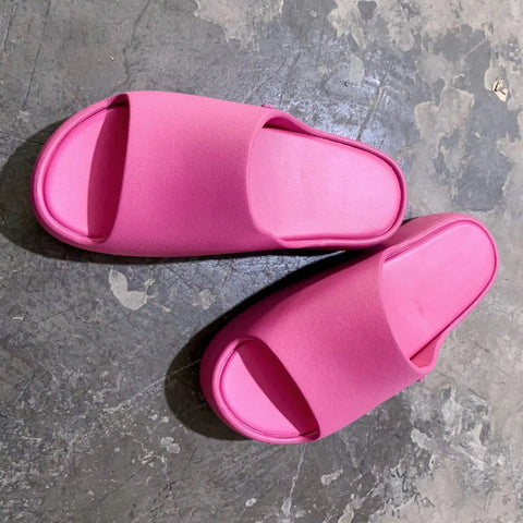 New Fashion Thick Sole Jelly Slide Casual Slippers CODE: KAR5210