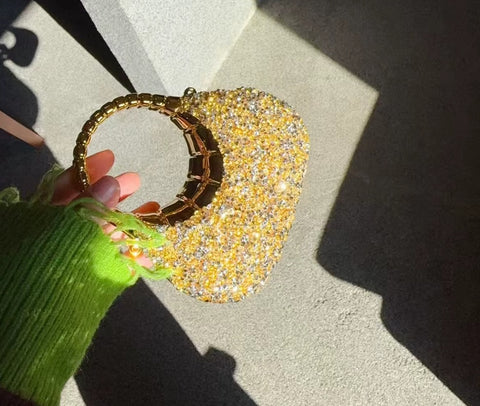 New Luxury Designer Wedding Acrylic Shiny Clutch Purse CODE: KAR5212