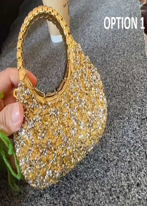 New Luxury Designer Wedding Acrylic Shiny Clutch Purse CODE: KAR5212
