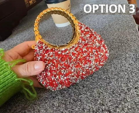 New Luxury Designer Wedding Acrylic Shiny Clutch Purse CODE: KAR5212