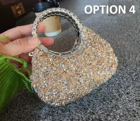 New Luxury Designer Wedding Acrylic Shiny Clutch Purse CODE: KAR5212