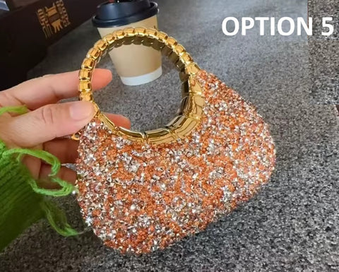 New Luxury Designer Wedding Acrylic Shiny Clutch Purse CODE: KAR5212