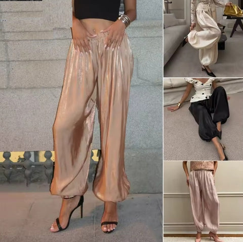 New Loose Elastic High Waist Ankle Pant CODE: KAR5217