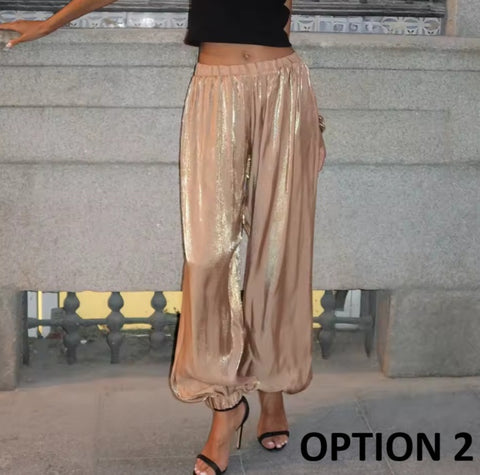 New Loose Elastic High Waist Ankle Pant CODE: KAR5217