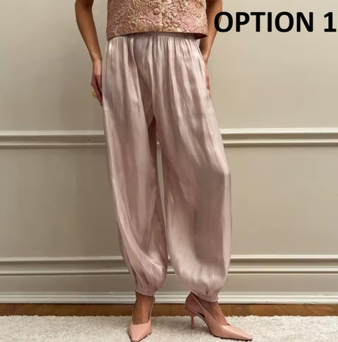 New Loose Elastic High Waist Ankle Pant CODE: KAR5217