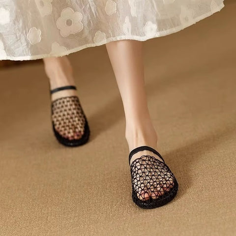 New Round Toe Casual Versatile Flat Slippers CODE: KAR5218