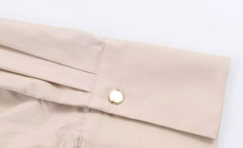 New Long Sleeved Lapel Belt Decoration mid Length Dress CODE: KAR5227