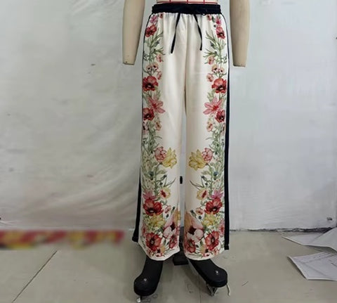 New Casual Loungewear Floral Print Two-Piece Set CODE: KAR5232