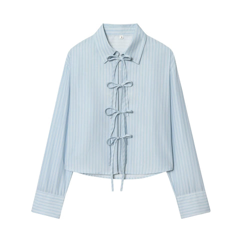 New Poplin Shirt with Bow CODE: KAR5240