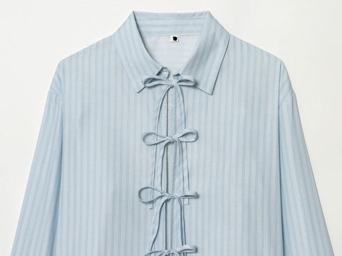 New Poplin Shirt with Bow CODE: KAR5240